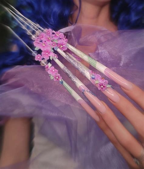 Pin by kai on Pins by you | Really long nails, Long cute nails, Long nails
