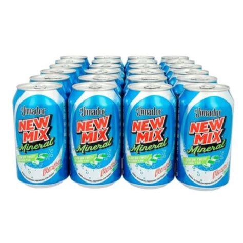 Pack de 24 Bebida Preparada New Mix Jimador Mineral Limón Lata 350 ml ...