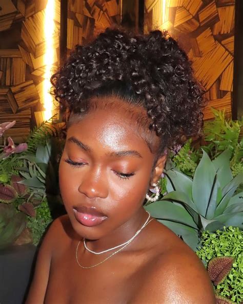 Hair ate down in 2025 | Natural hair bun styles, Quick natural hair ...