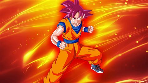 Goku Super Saiyan God Wallpapers - Wallpaper Cave