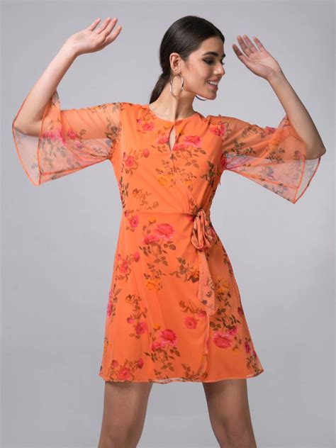 Vibrant Floral Wrap Mini