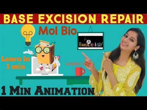 BASE EXCISION REPAIR-MOLECULAR BIOLOGY-Animation-Learn in ONE minute ...