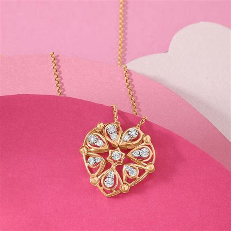 Transformable heart 14KT Gold & Diamond Necklace