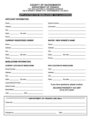 Fillable Online yucaipa tax clearance certificate request form Fax ...