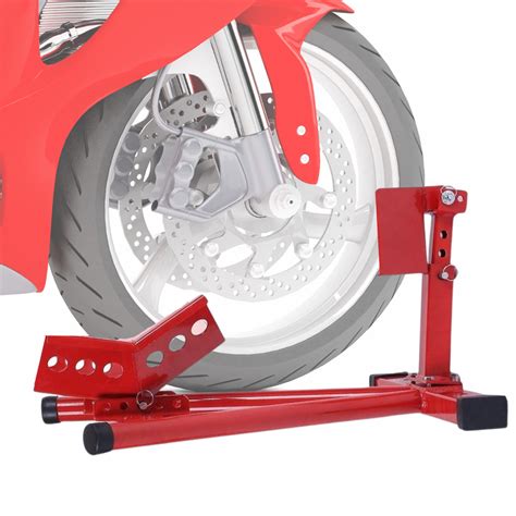Adjustable Steel Motorcycle Wheel Chock Adjustable Motorcycle Stand Wheel Tire Chock for 15"-21 ...