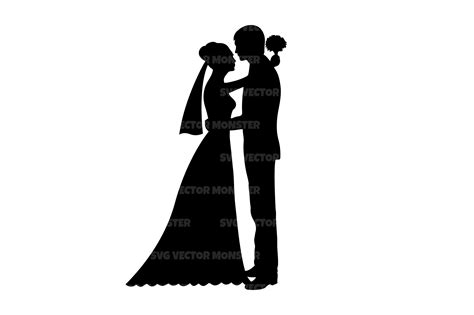Bride and Groom Graphic by svgvectormonster · Creative Fabrica