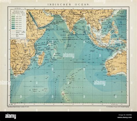 Indian ocean old map hi-res stock photography and images - Alamy