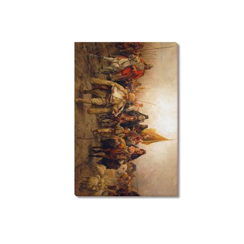 Migration Of Serbs Frame Canvas Print 18"x12" | ID: D6839050