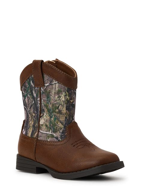 Wonder Nation Toddler & Boys Camo Cowboy Western Boots - Walmart.com