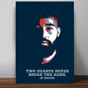 Good Hope Matte paper 300gsm Punjabi Singer AP Dhillon Blue Poster ...