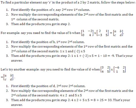 Multiplying matrices