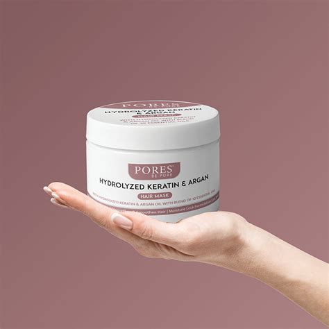 HYDROLYZED KERATIN & ARGAN HAIR MASK - 200G – PORES Be Pure