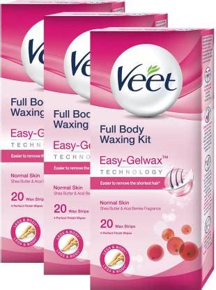 Veet Normal Skin Full Body Waxing Kit Strips - Price in India, Buy Veet ...