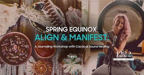 Spring Equinox Align & Manifest: A Journaling Workshop with Cacao ...