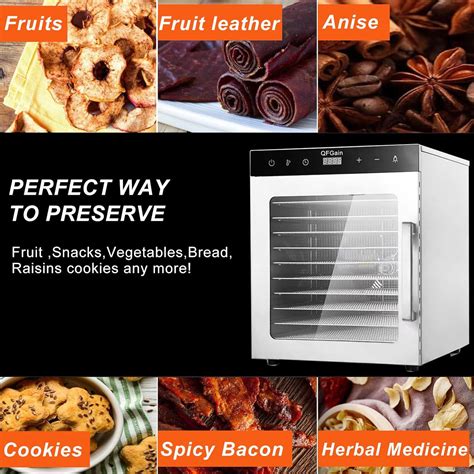 QFGain 800W LED Freeze Drier, 10/12 Layer Food-Dehydrator India | Ubuy