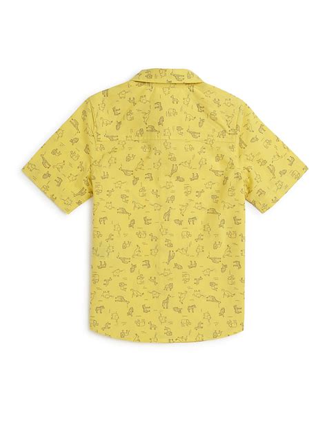 Buy Pure Cotton Printed Spread Collar Shirt at Marks & Spencer