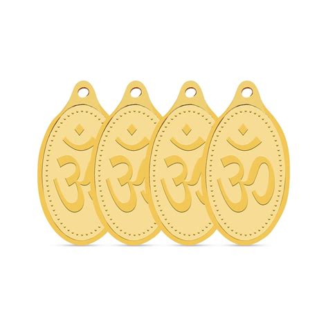 WHP Jewellers 8 gram Yellow Gold OM Pendant : Amazon.in: Jewellery
