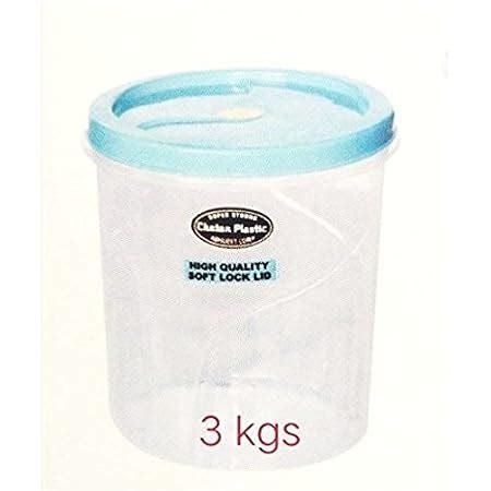 Chetan Plastic Container - 3 kg, White : Amazon.in: Home & Kitchen