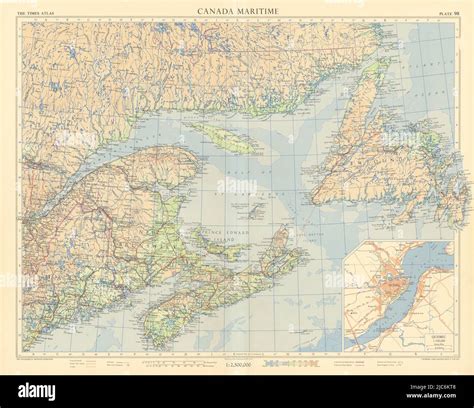 Gulf of st lawrence map hi-res stock photography and images - Alamy