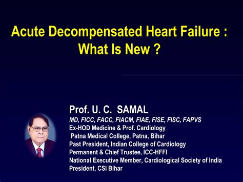 Acute Decompensated Heart Failure : What is New ? | PPT | Heart and Cardiovascular Diseases ...