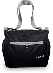 PRAJO Men & Women Black Polyester Sling Bag : Amazon.in: Fashion