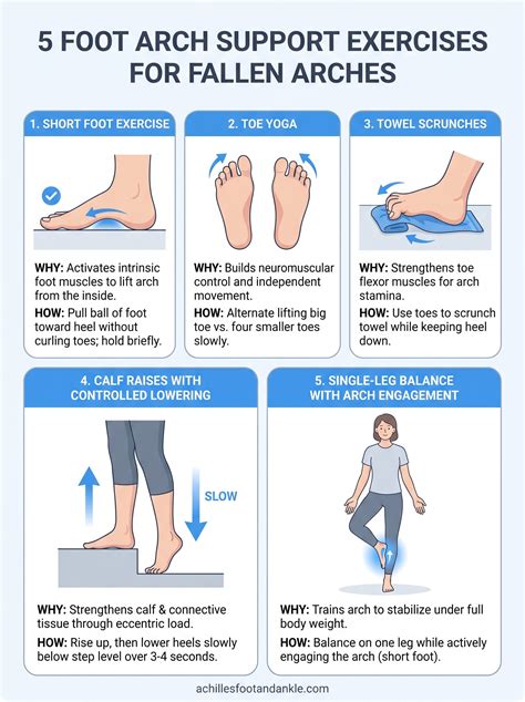 5 Foot Arch Support Exercises To Strengthen Fallen Arches - Podiatrists ...