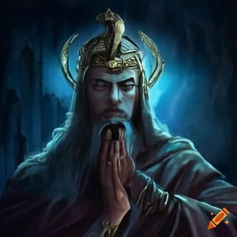 Illustration of morosophos, the wise ruler