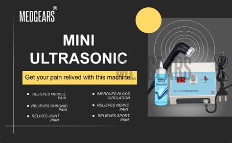 MEDGEARS Digital Ultrasound Ultrasonic Physiotherapy Machine Mini US ...