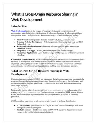 Image result for Cross-origin resource sharing Web Development