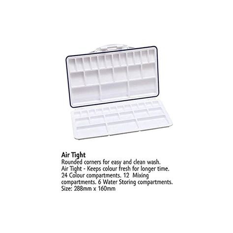 Buy Kabeer Art Air Tight Folding Colour Mixing Palette - 21 Paint Well