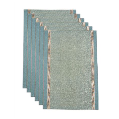 Fabindia Idika Cotton Printed Table Mat Set of 6 (10728038) Blue ...