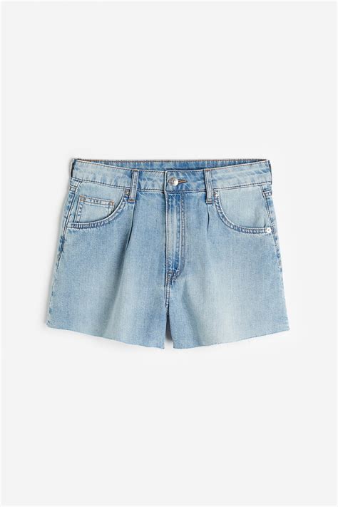 High Denim shorts - Light denim blue - Ladies | H&M IN