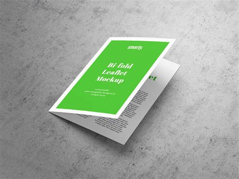 A5 Bi-Fold Brochure / Leaflet Mockup | Free PSD Templates