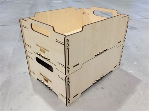 Штабелируемый ящик мини из 4 мм фанеры » maket.LaserBiz.ru - Макеты для ...