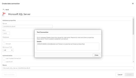 Image result for MS SQL Connection Error