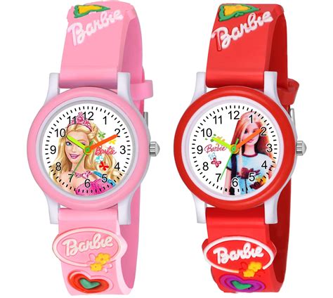 SWADESI STUFF White Dial Barbie Love Watch Rubber Analogue Girl's Watch ...