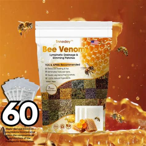 Bee Venom Lymphatic Drainage & Slimming Foot Patches (Buy 1 Pack Get 1 ...