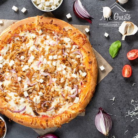 49. Gyros-os Pizza 45 cm - Mr. Gusztó Gyorsétterem és Pizzéria