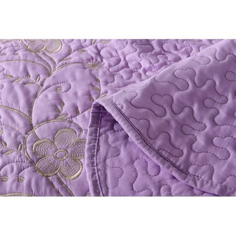 MarCielo Lapaz 3 Piece Embroidery Lightweight Queen Size Bedspread ...