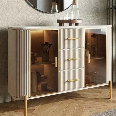 Modern Elegant Console Table With Maple Storage And Glass Door – PC ...
