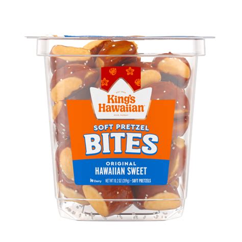 King's Hawaiian Original Hawaiian Sweet Soft Pretzel Bites (10.2 oz ...