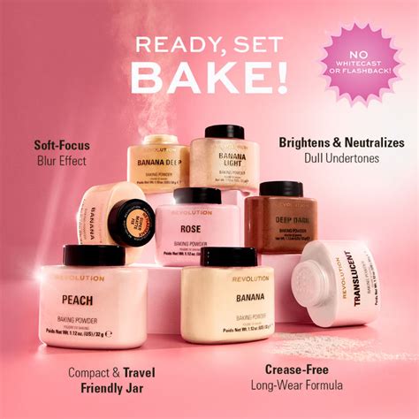 Buy Makeup Revolution Loose Baking Powder - Banana Online