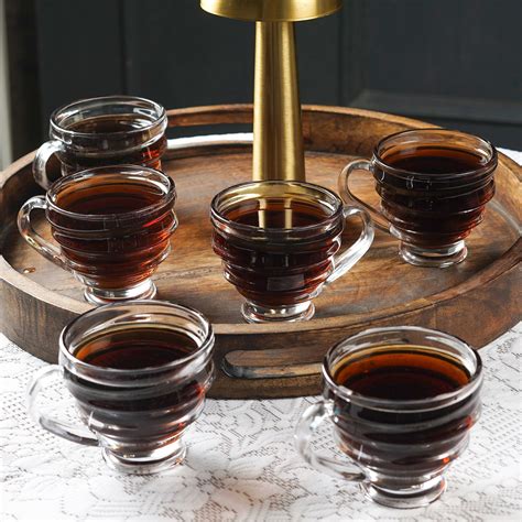 Minimalist Clear Crinkled Teacups (Set of 6) – The Artment