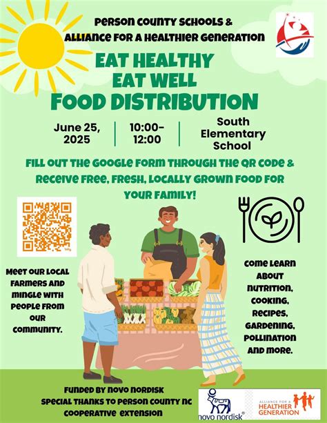 Eat Healthy, Eat Well Food Distribution , 1333 Hurdle Mills Rd, Roxboro ...