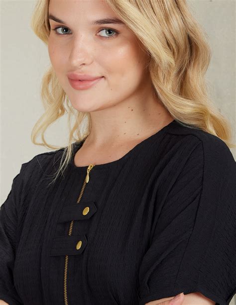 Buy Women Textured Fit And Flare Midi Dress Black|U.S. Polo Assn. India ...