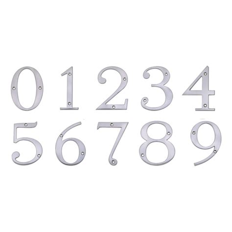 RELIABILT 4-in Satin Nickel Number 5 27015TNBLG at Lowes.com