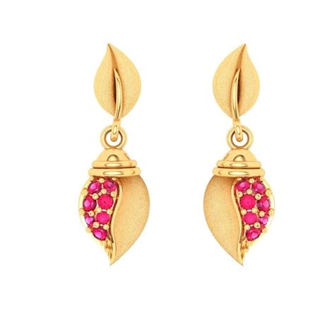 Buy P.C. Chandra Jewellers Women 14Kt (585) Yellow Gold Blush Hanging ...