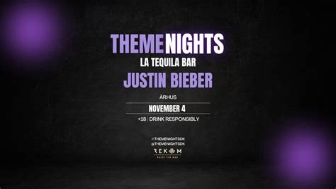 Justin Bieber Night - Aarhus, LA Tequila Bar Aarhus, 4 November 2023 ...