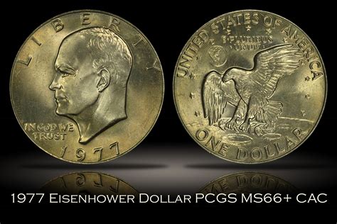 Michael Kittle Rare Coins - 1977 Eisenhower Dollar PCGS MS66+ CAC