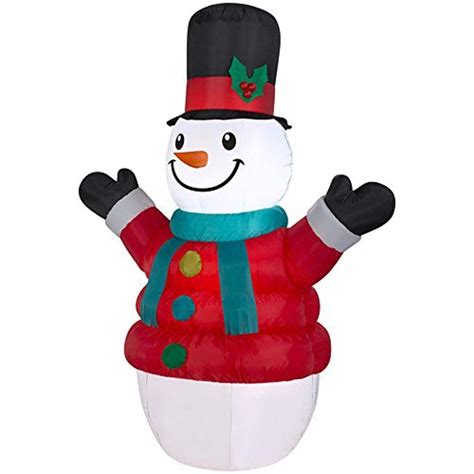 Gemmy Christmas 7 Puffy Parka Snowman Airblown Inflatable | Desertcart ...